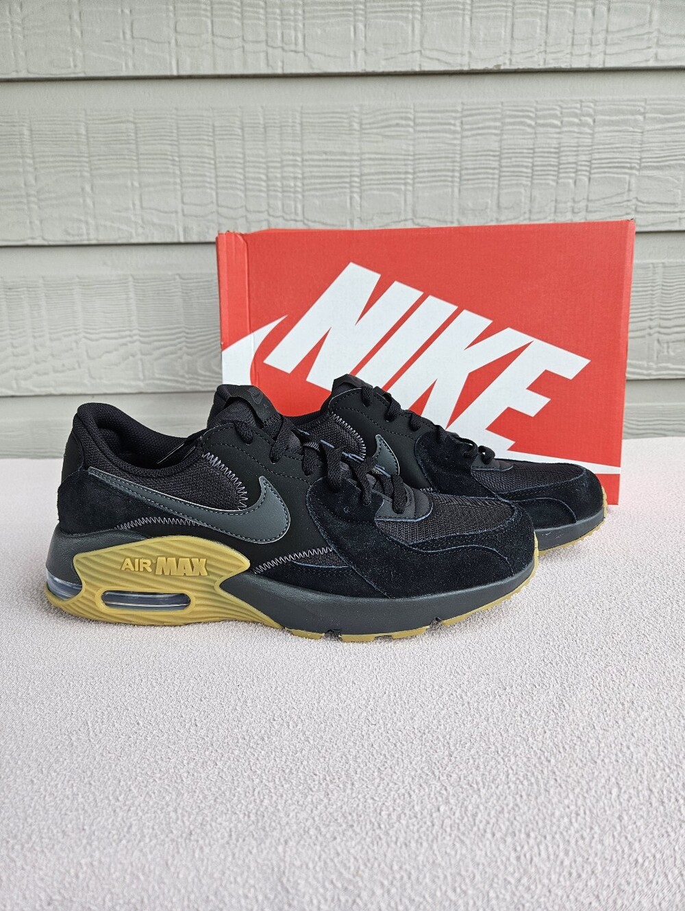 Nike Air Max Excee Sneaker Men SZ 10.5 Black Anthracite Low Top HV0928-010